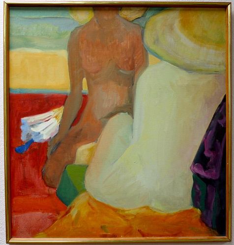 Fauvist painting of nudes