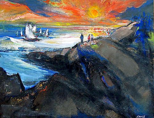 Jean Liberte (1896-1965) Provincetown Seascape