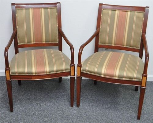 PAIR REGENCY ARM CHAIRS JAMES RIVER - HICKORY CHAIR