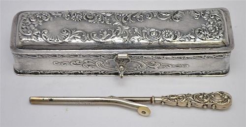 VICTORIAN TRAVELING CURLING IRON KIT