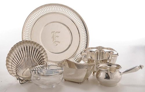 Eleven Pieces Sterling Hollowware