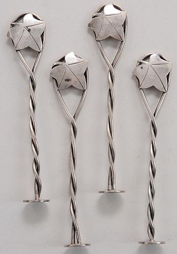 Set of Four Sterling Muddlers