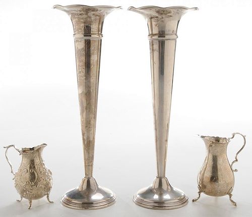 Four Sterling Hollowware Pieces