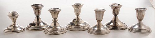 Seven Sterling Weighted Candlesticks