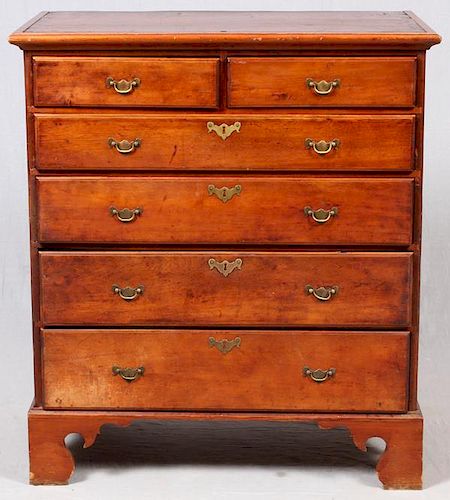 WALNUT TALL CHEST OF DRAWERS