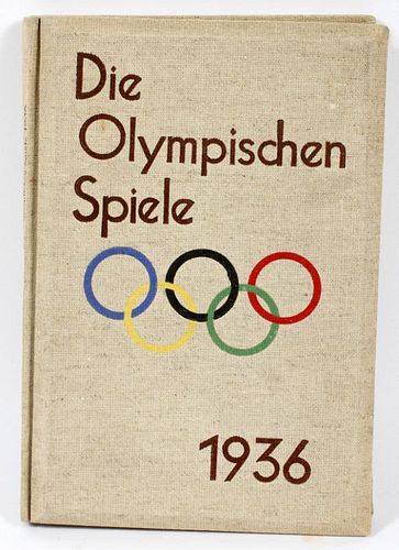 HARD BOUND BOOK "DIE OLYMPISCHEN SPIELE 1936"