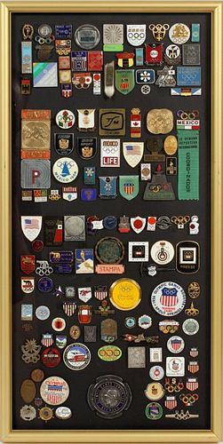 SUMMER AND WINTER OLYMPIC PIN COLLECTION 1908-1972