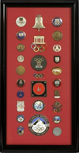 1936 GERMAN SUMMER & WINTER OLYMPIC PIN COLLECTION