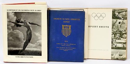 1936 OLYMPIC BOOKS AMERICAN OLYMPIC REPORT