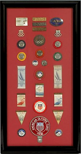 1936 BERLIN AND GARMISCH OLYMPIC PIN COLLECTION