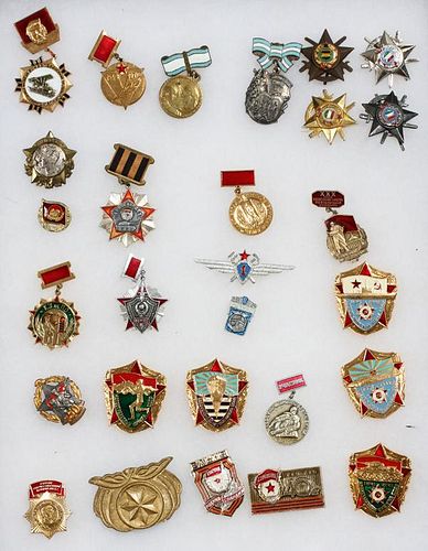 RUSSIAN AND BULGARIAN ENAMEL MEDALS