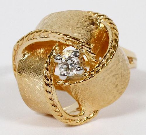 14KT GOLD AND DIAMOND RING
