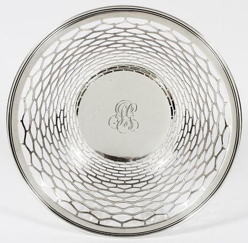 GORHAM STERLING RETICULATED BOWL 1915