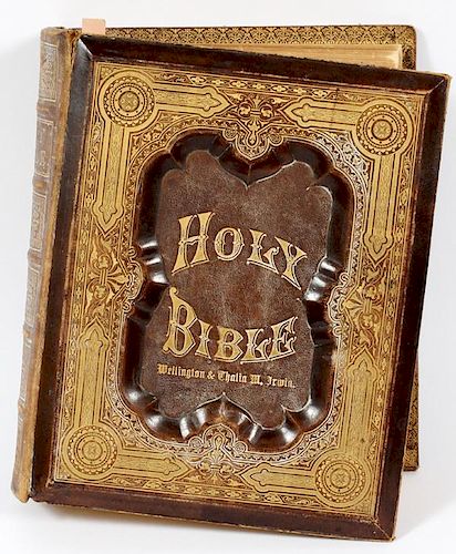 PICTORIAL FAMILY BIBLE 1879