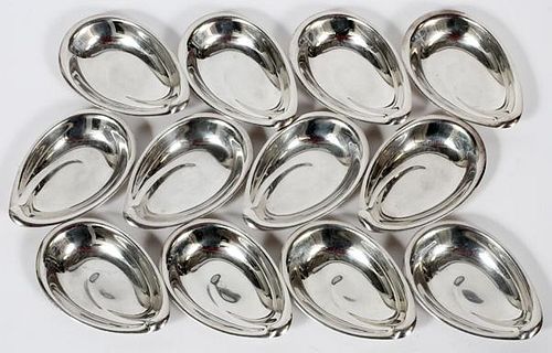 REED & BARTON STERLING NUT DISHES TWELVE