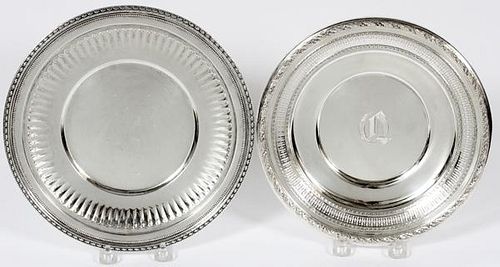 WALLACE & TOWLE STERLING PLATES C. 1930 TWO