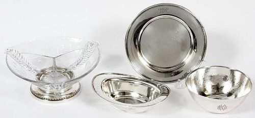 AMERICAN STERLING SERVING PIECES FOUR
