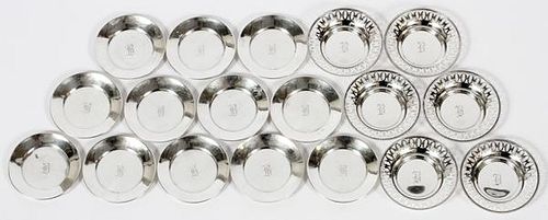 AMERICAN STERLING NUT DISHES 18 PIECES