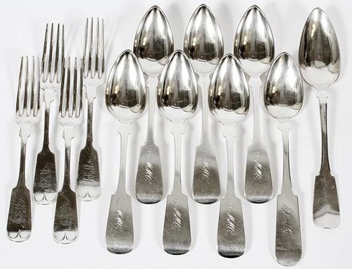 AMERICAN COIN SILVER FORKS & SPOONS