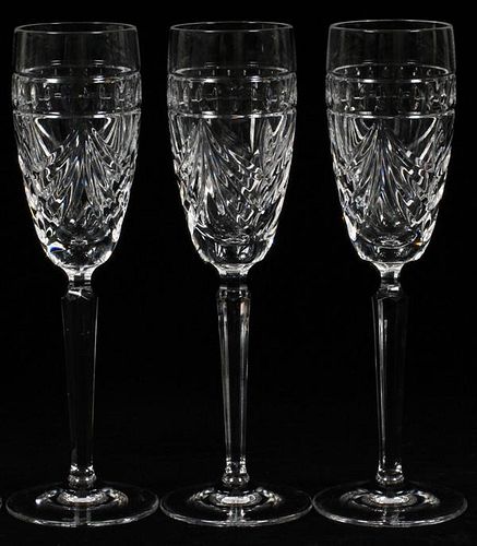 WATERFORD 'OVERTURE' CRYSTAL CHAMPAGNE FLUTES