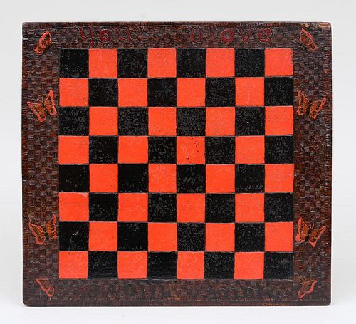 Three Painted Wood Checkerboards