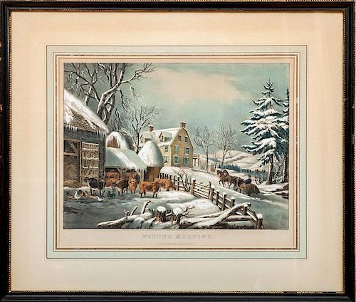 Currier & Ives, Publishers: Winter Morning