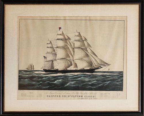 Nathaniel Currier (1813-1888): Clipper Ship 'Flying Cloud'