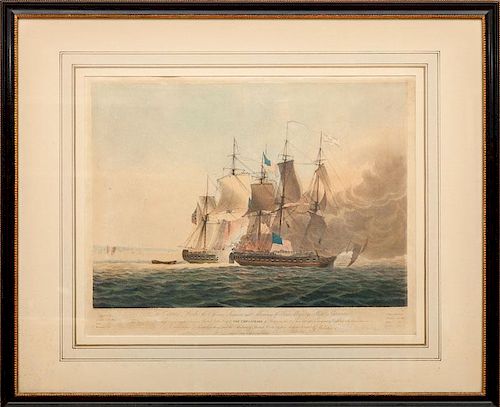 After George Webster (1797-1864), by Joseph Jeakes: The Capture of the Chesapeake off Boston on the 1st of June, 1813