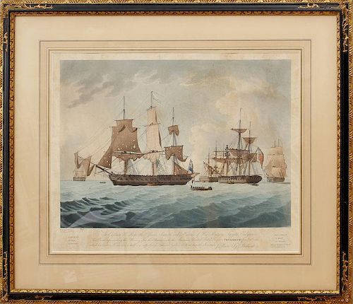After Thomas Buttersworth (c.1768-1842), by Joseph Jeakes: United States Frigate 'President'