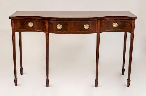 Federal Inlaid Mahogany Serpentine-Fronted Sideboard