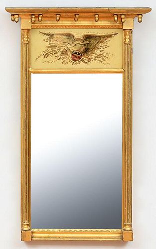 Federal Carved Giltwood Pier Mirror