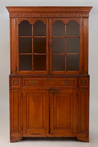New Jersey Two-Part Pine Cabinet, Hackensack