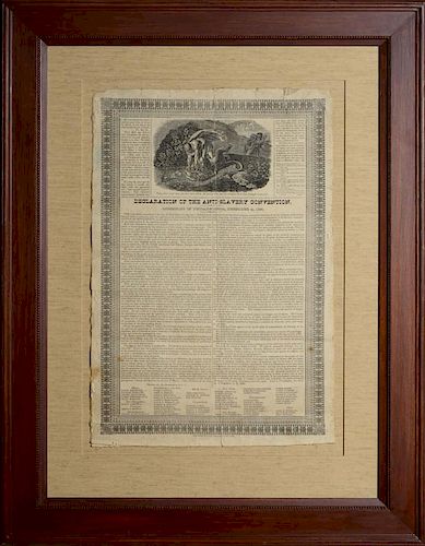 Merrihew & Gunn (Printers), Declaration of the Anti-Slavery Convention Assembled in Philadelphia, December 4, 1833