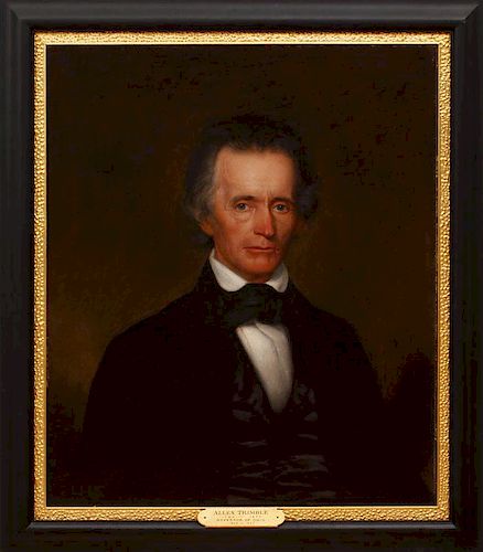 American School: Portrait of Allen Trimble (1783-1870), Governor of Ohio