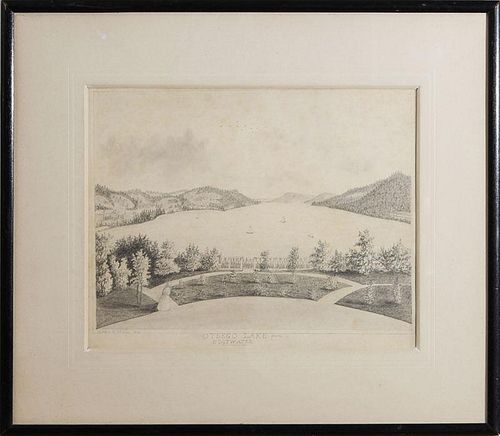 George Pomeroy Keese (1828-1910): Otsego Lake from 'Edgewater'