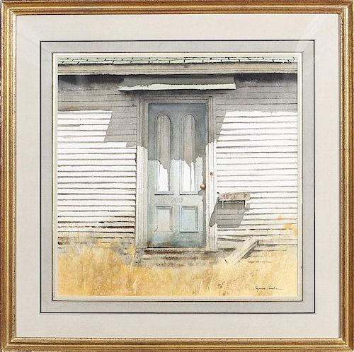Eugene Conlon (1925-2001): Faded Green Door No. 209