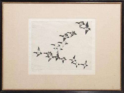 Frank Weston Benson (1862-1951): Flock of Canvas-Backs