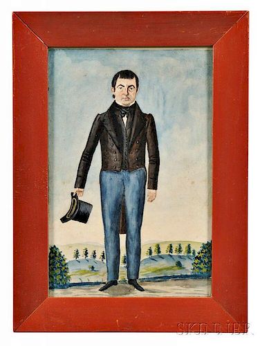 Jacob Maentel (American, 1763-1863)      Portrait of a Gentleman