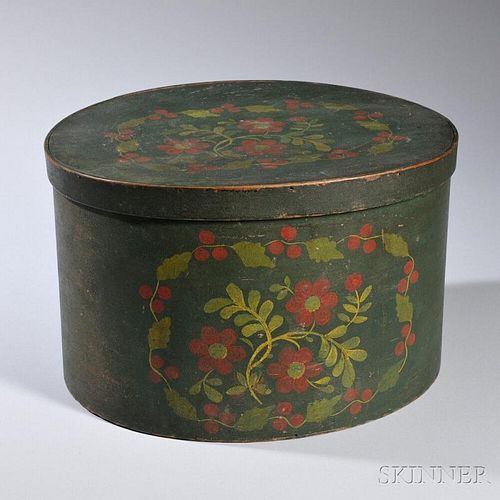 Paint-decorated Bentwood Box