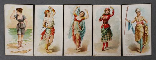 (5) KIMBALL 19TH CENTURY CIGARETTE CARDS