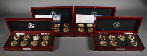 JFK PROOF COIN COLLECTION, 4 SETS