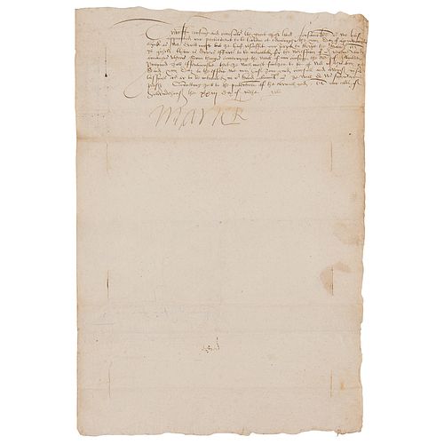 Mary, Queen of Scots Letter Signed