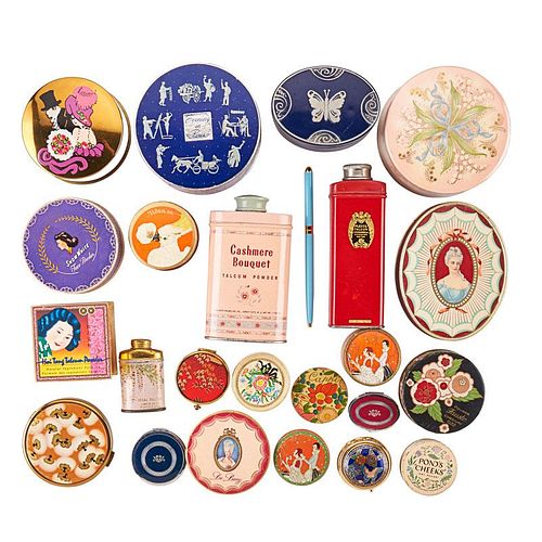 VINTAGE FACE OR BODY POWDERS, ROUGE & COMPACTS