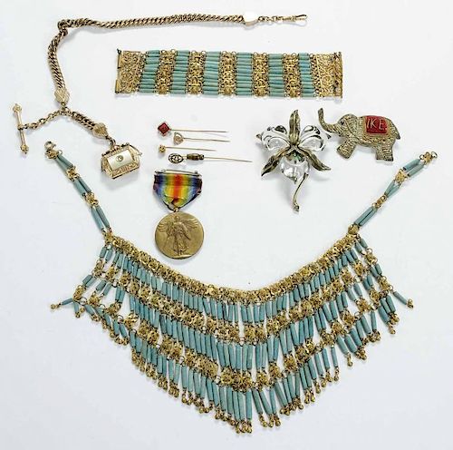 Seven Pieces of Jewelry including Trifari Brooch