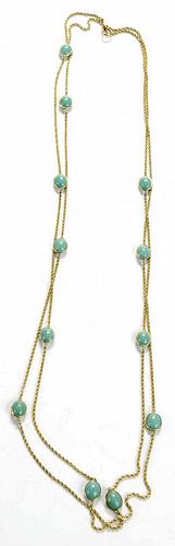 Long Chain with Turquoise