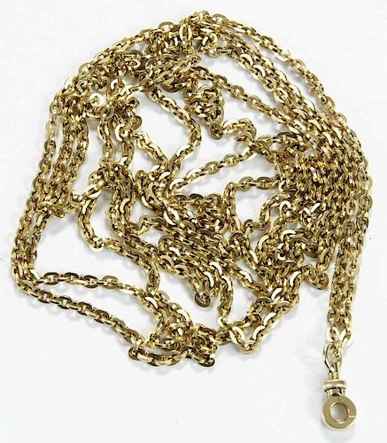 14 kt Gold Long Chain