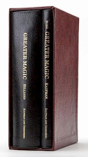 Hilliard, John Northern. Greater Magic. [Washington, D.C.]: Kaufman and Greenberg, 1994. Number 128 of 150 deluxe edition copies signed and numbered b