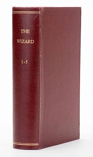 Wizard. P.T. Selbit (P. Tibbles). Monthly. V1 N1 (Sep. 1905) Ð V5 N60 (Aug. 1910). Complete File. Bound in a single maroon buckram volume stamped in 