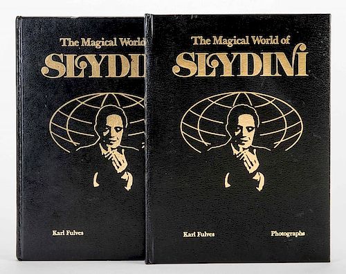 Fulves, Karl. The Magical World of Slydini. New York: Louis Tannen, 1979. Two volumes, one of text, one of photos, in publisher's hardcovers. Illustra