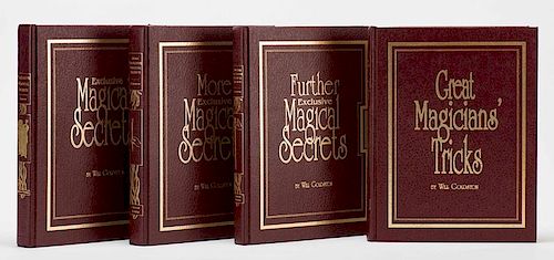 Goldston, Will. Lot of Four Deluxe Edition Magic Books. Middleburg, Va.: Collectors' Workshop, 1990 Ð 91. Including the Magical Secrets locked-book t